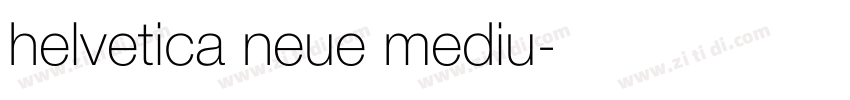 helvetica neue mediu字体转换